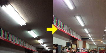 某ショールームの工事の写真